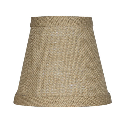 4.5'' H Burlap Empire Candelabra Shade
