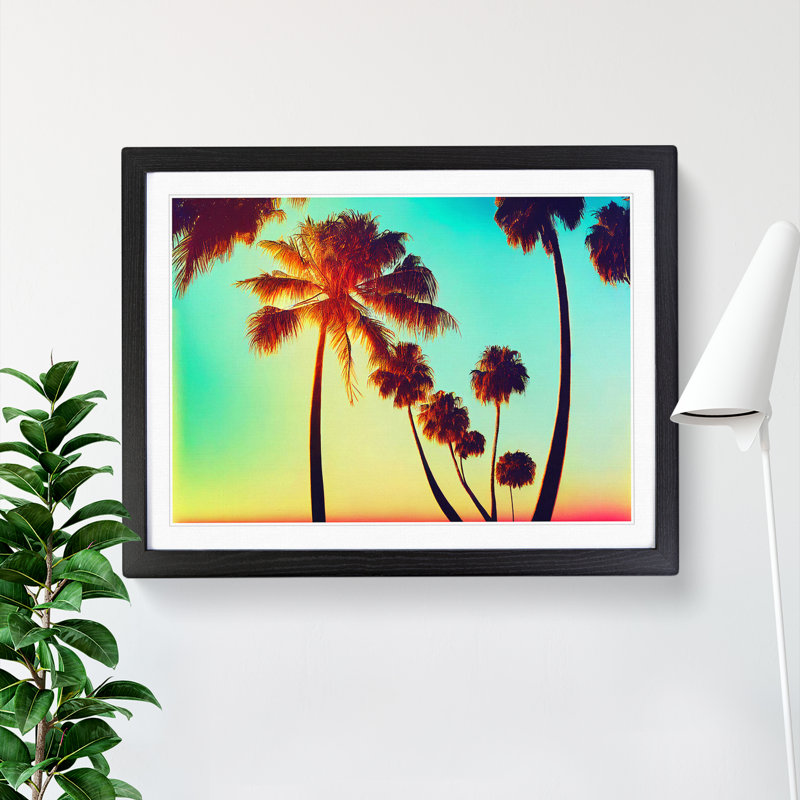 Ultimate Palm Trees - Framed Print, Black Framed, 46cm H x 64cm W x 2cm D