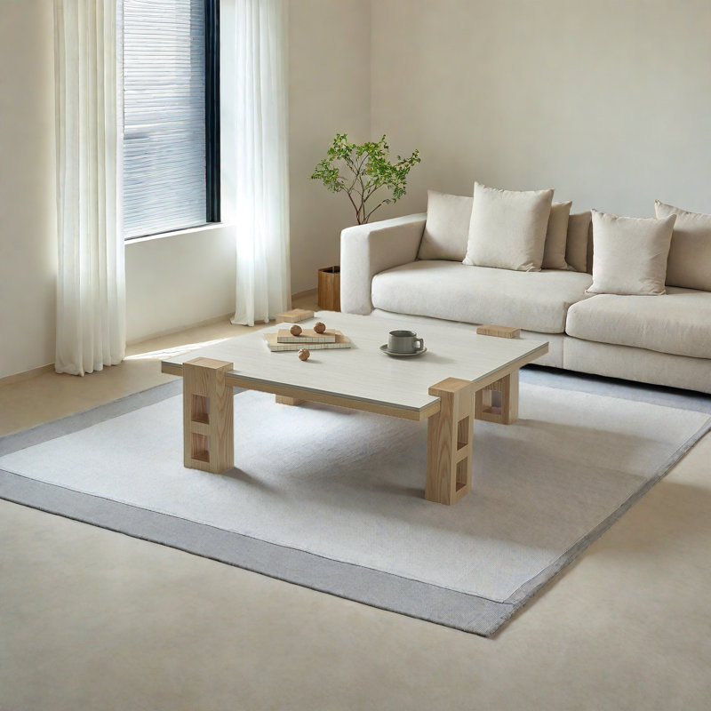 Table basse en granit de style japonais