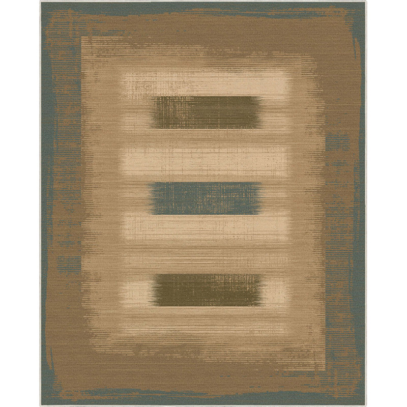 Tapis brun à tissage plat Kehr Modern, Rectangle 7 pi 7 po x 9 pi 10 po