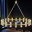 Lustre en forme de tasse de cristal avec abat-jour en cristal 40 lumières Marais-138208497-114193765