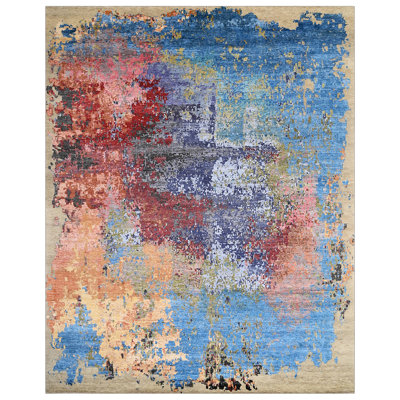 WINDBC032BEMU Hand Knotted Area Rug in Beige