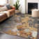 Machine Washable Indoor/Outdoor Xhevrie Gold Rug