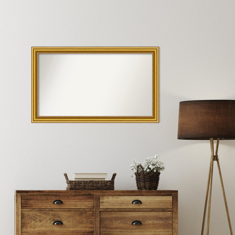 Townhouse Gold Non-Beveled Bathroom Wall Mirror, 23,75 po x 39,75 po