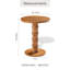 Table de bout ronde à piédestal Farmhouse
