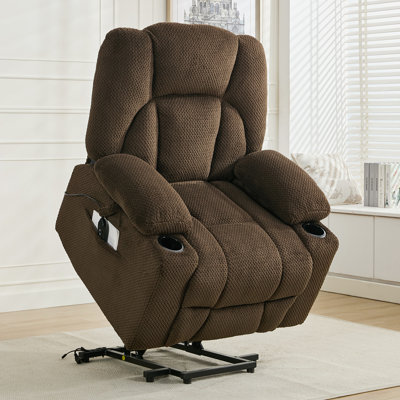 Fauteuil inclinable électrique avec porte-gobelet Levontae