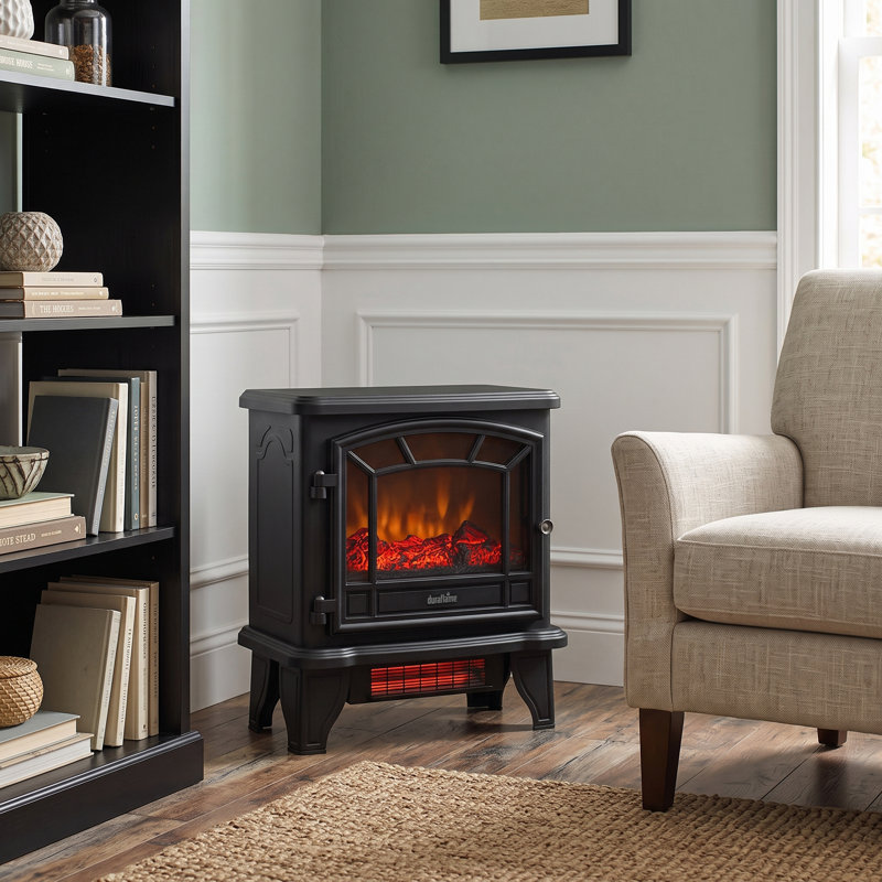 Freestanding Infrared Electric Stove, Black