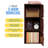 3-Doors, 3-Shelf Bookcase 35.6 in. Tall Enclosed Storage 3-Tier Bookshelf for Home or Office-116067243