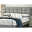 Lit Queen contemporain, tête de lit tapissier en polyfibre gris, lit taille moderne-121116449-121116451