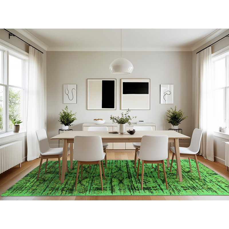 Washable Oriental Indoor Rug, Rectangle 7' x 10'