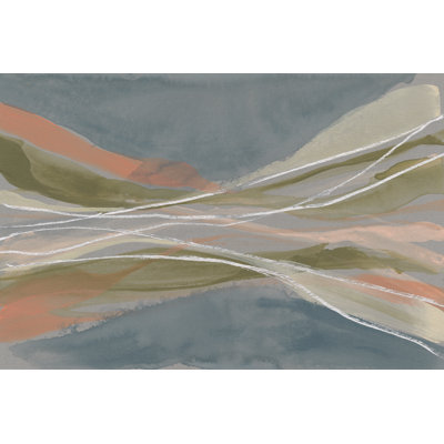 Pastel Undulation II by Jennifer Goldberger - Painting on Canvas