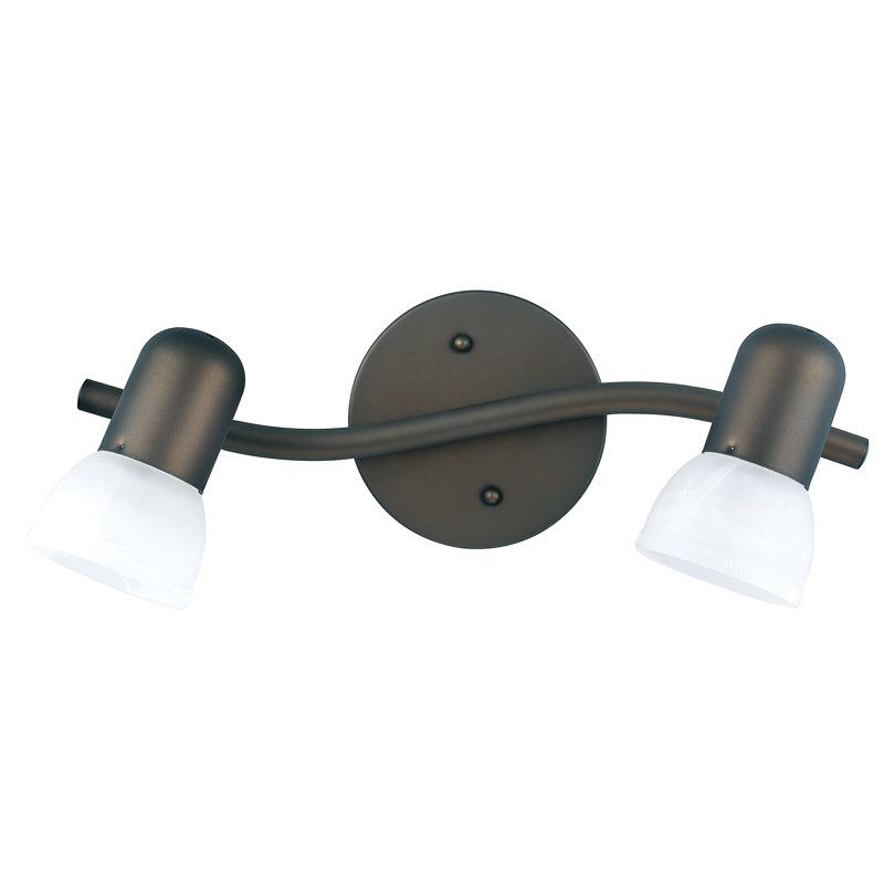 Raftery 15'' 2 -Light Fixed Track Track Kit with Dimmable and Adjustable Head, Oil Rubbed Bronze