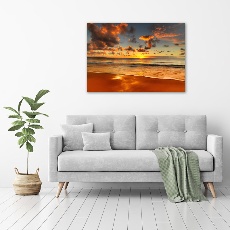 Sunset Beach - Wrapped Canvas Print