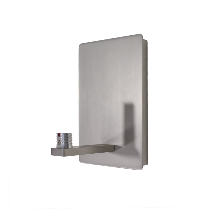 Appliquee à bras 1 lumières alpha, Nickel brossé, DEL