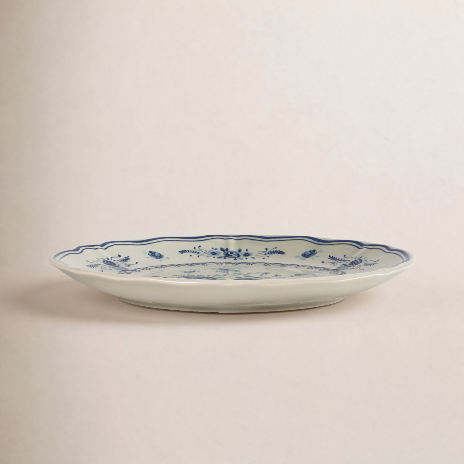 Vila 8" Salad Plate, Blue/Olive