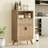 Storage Cabinet With Doors And Drawers, Solid Wood Legs