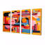 Child Child Memories Retro - Ensemble de 4 décorations murales géométriques-702680524
