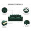 5 Seater Velvet Sofa-1351418012