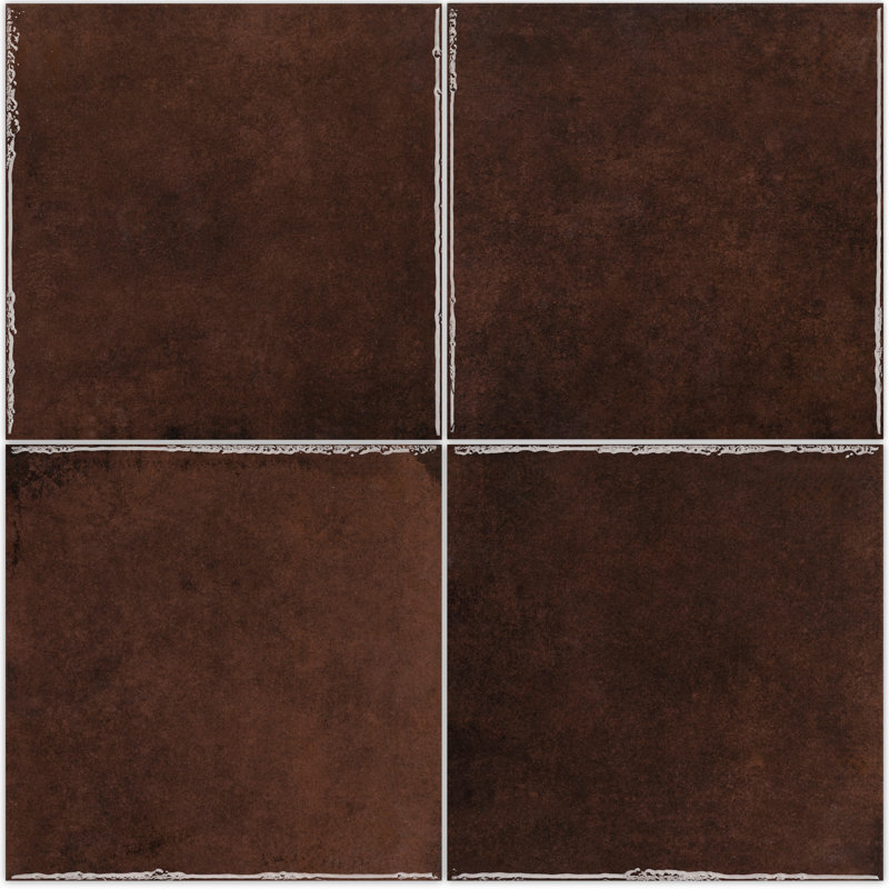 Artifact 6 in. x 6 in. Glazed Porcelain Wall Tile (7.34 Sq. Ft. / Case), Marsala
