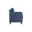 Chaise en chenille bleu marine