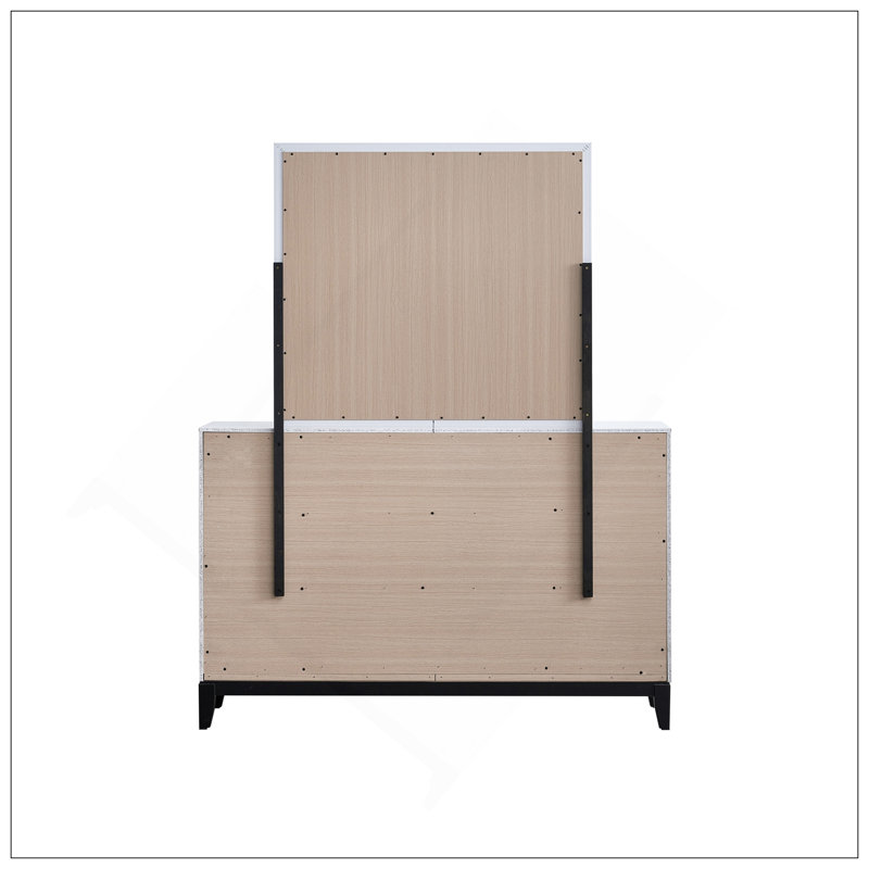 Commode Glasgow G04390-D (miroir non inclus), blanc, Blanc