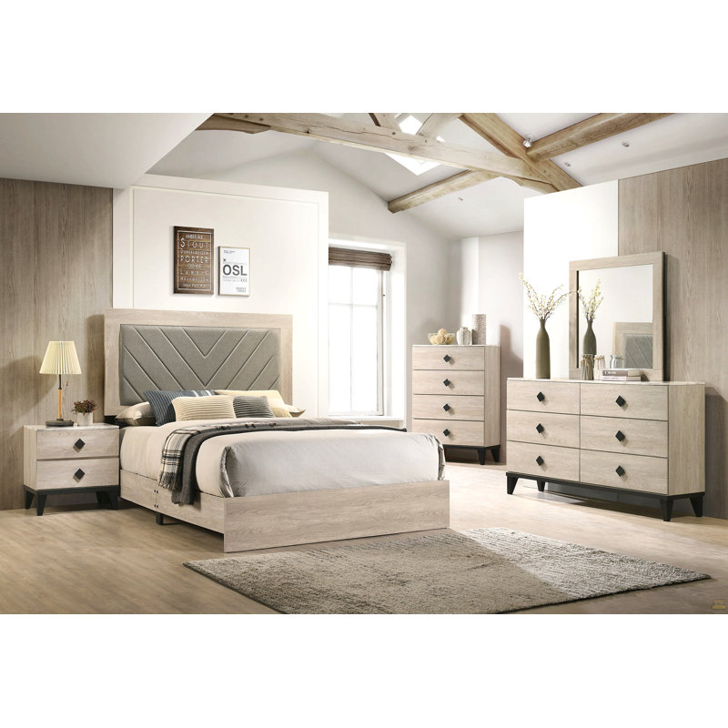 Mobilier de chambre à coucher grand lit 1 pièce