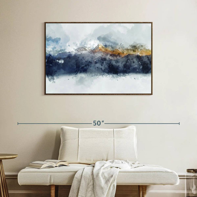 Bolan Mountain Range, Floating Frame Walnut, 40" X 27"