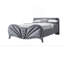 Grand lit en velours gris Dante