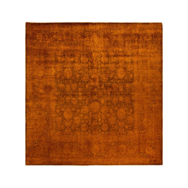 Fine Vibrance One-of-a-Kind 8'2" X 8'6" Hand Knotted Area Rug