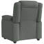  Fauteuil inclinable en polyester gris foncé, métal, contreplaqué, mousse, fibre PP