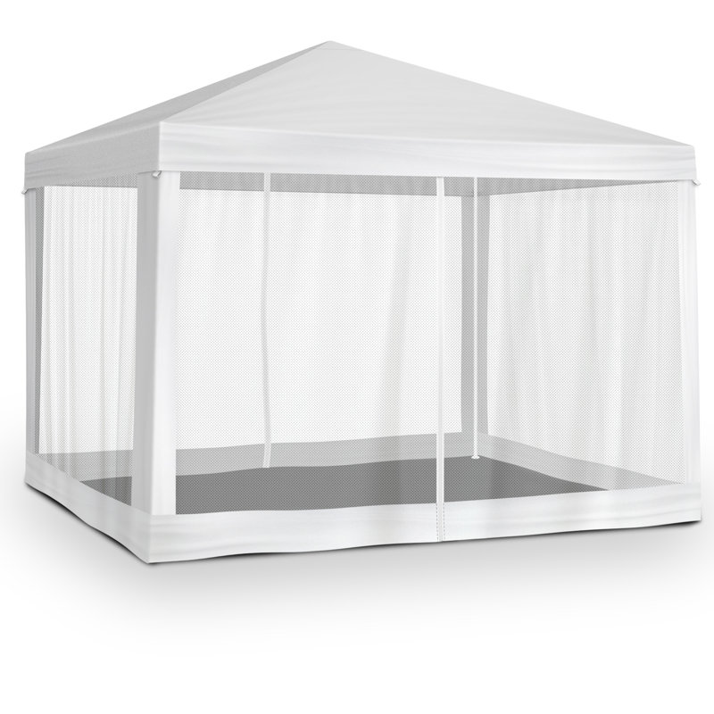 10 pi. X 10 pi Tente de fête blanche avec murs en filet
