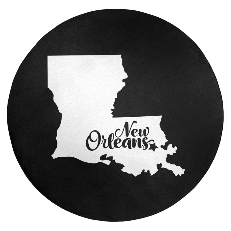 Tapis en poly-chenille louisiana new orléans