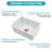 30x18 Inch Undermount Single Bowl Fireclay Kitchen Sink with High-Gloss Glaze for Easy Cleaning and Durability