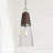 Emete    1 - Light Black Wash/Matte Nickel Single Pendant