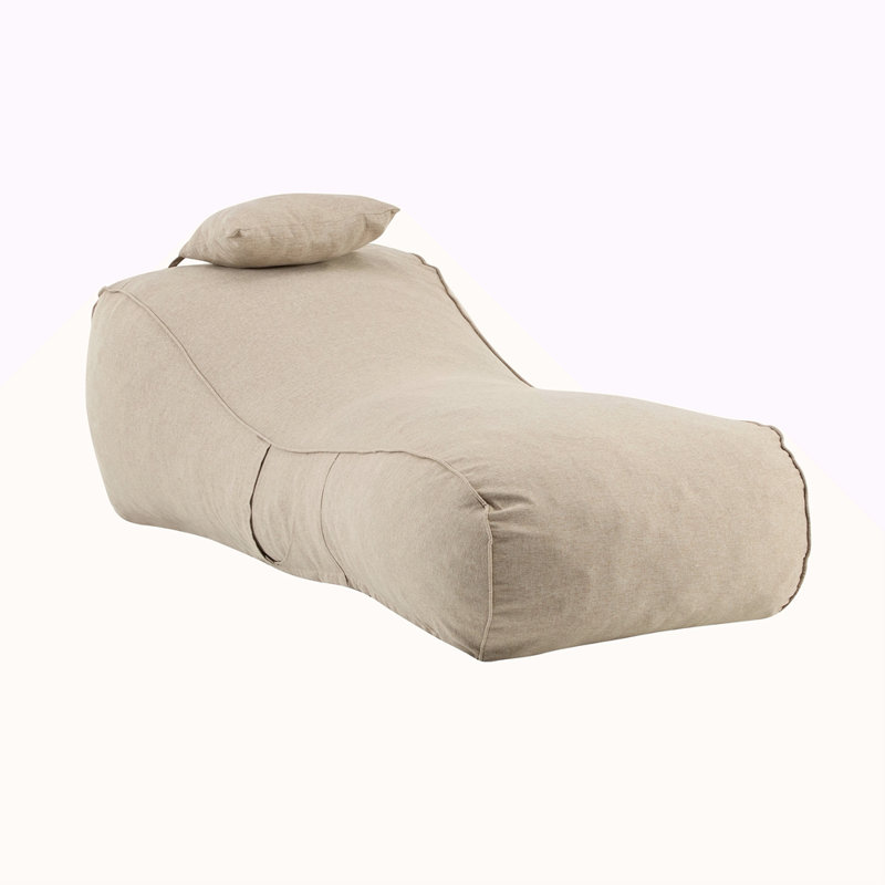 Fauteuil à billes d'extérieur, Beige