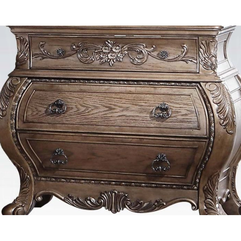 Ragenardus 3-Drawer Nightstand, Brown
