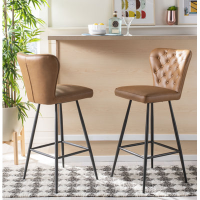 Rickman Upholstered Counter Stool with Metal Frame