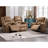 Siete 2-Piece Classic and Soft Faux Leather Manual Reclining Living Room Set