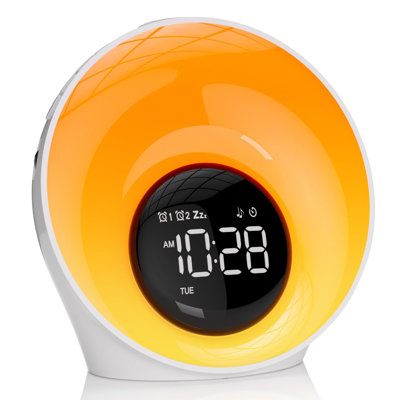 Wake Up Light Sunrise Alarm Clock, White Noise Sleep Sound Machine With 30 Soothing Sounds, Night Lights, Dual Alarms, Snooze, Timer, Bedside Lamp, Christmas Gift For Women, Kids, Heavy Sleepers