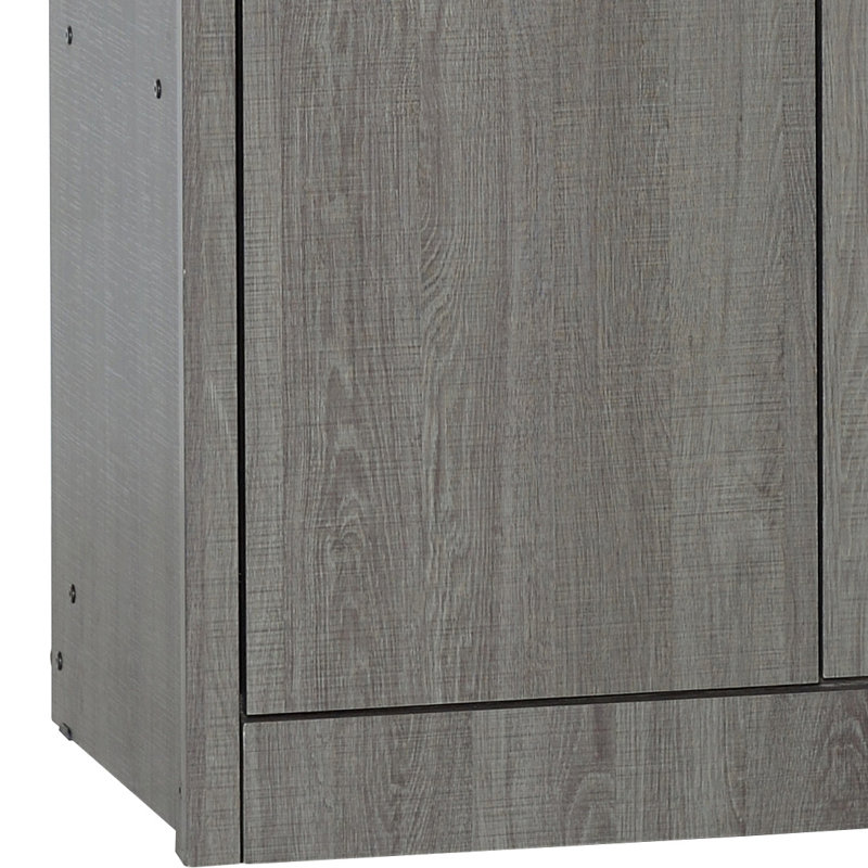 Mari 3 Door Wardrobe, Black Wood Grain