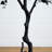 7Ft. Artificial Halloween Black Maple Tree