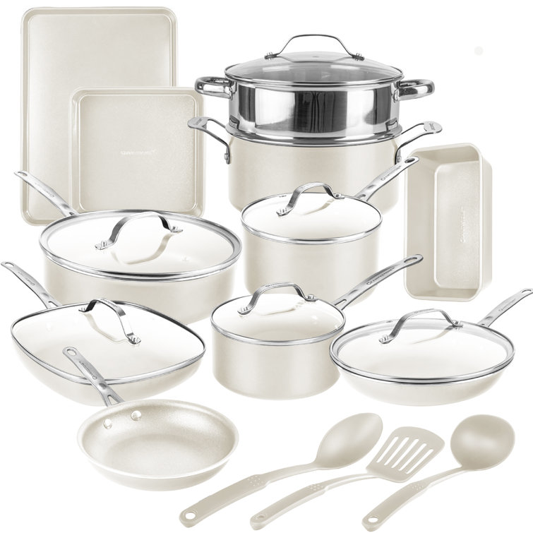 Gotham Steel Naturals 20 Pc Express Cookware and Bakeware Set with Utensils