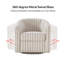 Fauteuil d'appoint pivotant rembourré Amiir-2064100701