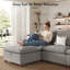  Canapé modulaire de 134 po à 4 sièges avec 4 repose-pieds-2012721570-2014294921
