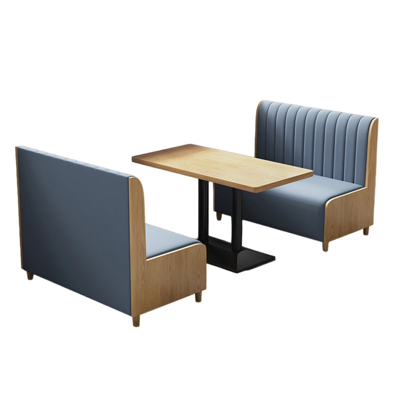 Curved Conference Table with Genuine Leather, Solid Wood & Breathable Mesh
