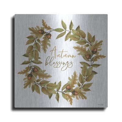 Luxe Autumn Art «Autumn Blessings Fall Wreath» par C «Autumn Blessings Fall Wreath» par Cindy Jacobs