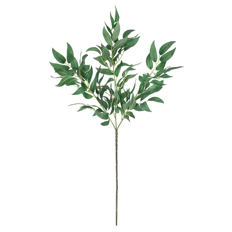 27" Artificial Willow Leaf Branch, Green