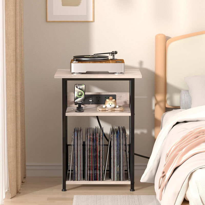 65cm H Media Shelves, White