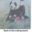Panda Glass Cutting Board Large