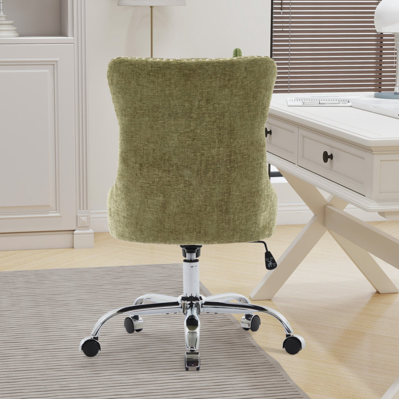 Chaise de bureau en chenille, Vert